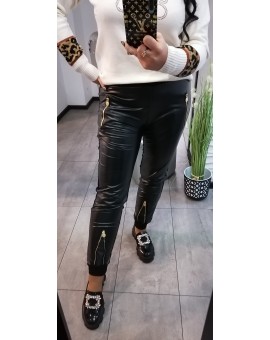 SUPER MODNE SPODNIE SKÓRKA...